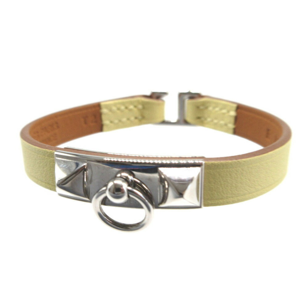 HERMES Leather Charm Bracelet